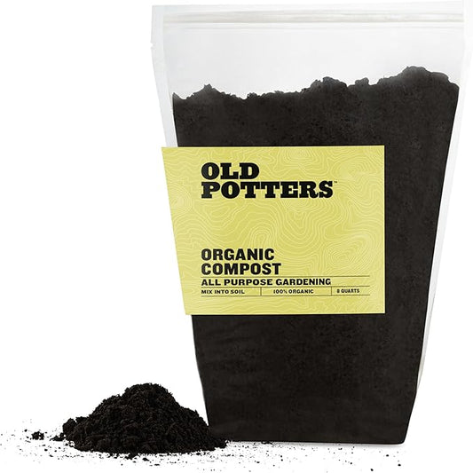 Organic Compost - Plant Based Potting Soil - Home, Garden Fertilizer - Complete Food - Boosts Plant Growth - Use for Indoor and Outdoor Farming, 10 LBS (8 Quarts)