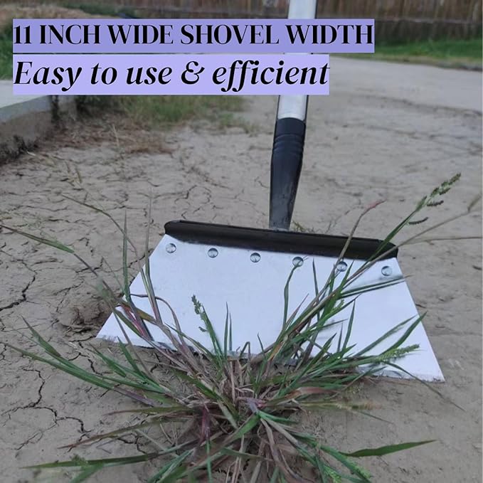 Garden Cleaning Shovel with 54" Adjustable Handle,Multifunctional Stainless Steel Cleaning Snow Shovel for Weeds and Moss,Lawn Edging Scraper Shovel,Outdoor Spade Tool for Weeding,Digging,Ice Removal