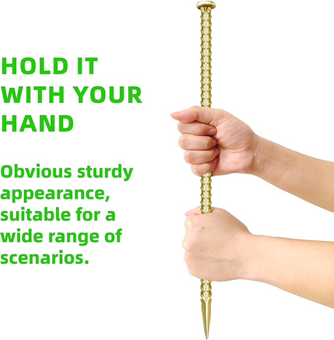 12 Pieces 16-Inch Garden Ground Stakes Galvanized Steel Rebar Stakes - Heavy Duty Ground Anchors for Tents, Position Stakes Kits,Fences Stakes, and Trampolines Stakes