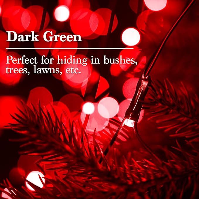 JMEXSUSS 360 LED Red Net Lights Outdoor, Connectable 12ft x 5ft Red Net Lights Plug in with Remote, 8 Modes Waterproof Red Christmas Lights for Bushes Christmas Halloween Decorations