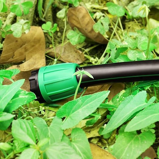 Drip Irrigation 1/2" End Cap Fittings：1/2 Inch Drip Line Lock Barbed End Plug Connectors for 1/2 Drip Irrigation Tubing (1/2" ID x 0.640" OD) Anti-Drop Drip Irrigation Parts (12 Pieces)