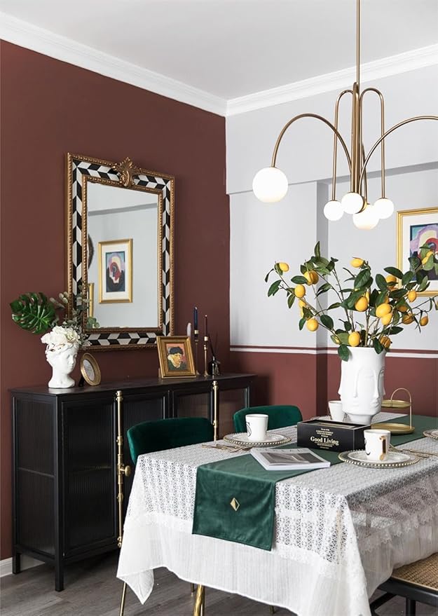 Dimoon 78.7''x17.7'' Red Peel and Stick Wallpaper Contact Paper Modern Self Adhesive Wall Paper Removable Renter Friendly Textured Solid Color Shelf Cabinet Vinyl Roll (78.7''x17.7'',Bordeaux Red)