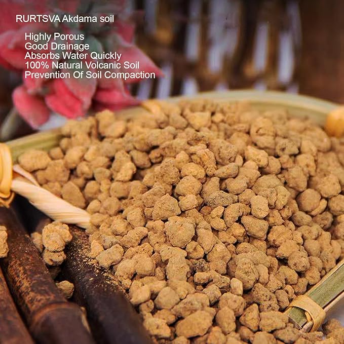 Akadama Bonsai Soil 5lbs Horticultural Potting Soil Amendment Cacti Succulent Plant Soil, Prevent Over Water, Provides Optimal Water Retention, Fast Drainage