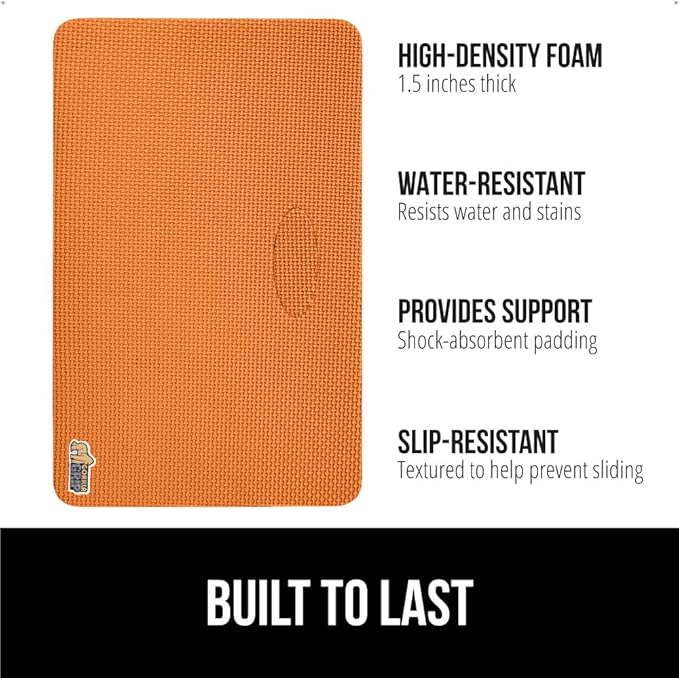 Gorilla Grip Extra Thick Kneeling Pad, Supportive Soft Foam Cushioning for Knee, Water Resistant Construction for Gardening, Bathing Baby, Workout Supplies, Lightweight, Garden Work Gifts