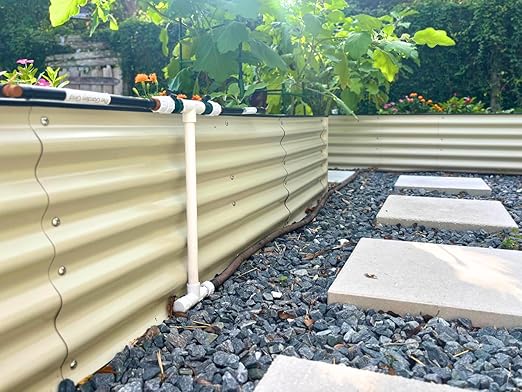 Garden Grid Connection Manifold | Connect Neighboring Garden Grids or Just 1 and/or Daisy-Chain from Manifold to Manifold with Garden Hoses to Connect Many Garden Grids | 12” Height