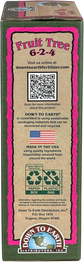 Down To Earth All Natural Fertilizers Organic Fruit Tree Mix 6-2-4, 5lb