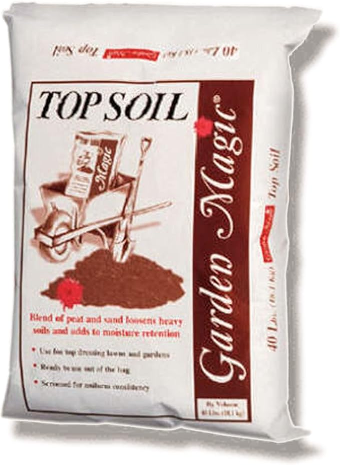 Garden Magic Potting Soil with Perlite for Lawns, Gardens, and Raised Planting Beds with Reed Sedge, Peat, and Sand, 40 Pounds (6 Pack)