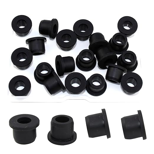 1/2 Inch Drill Hole, 5/16 Inch ID Silicone Rubber Grommets for Wiring, Automotive Firewall Hole Plug Top Hat Grommets for 5/16 Inch OD Vinyl Tubing in Hydroponic Irrigation Systems, 20 Pack
