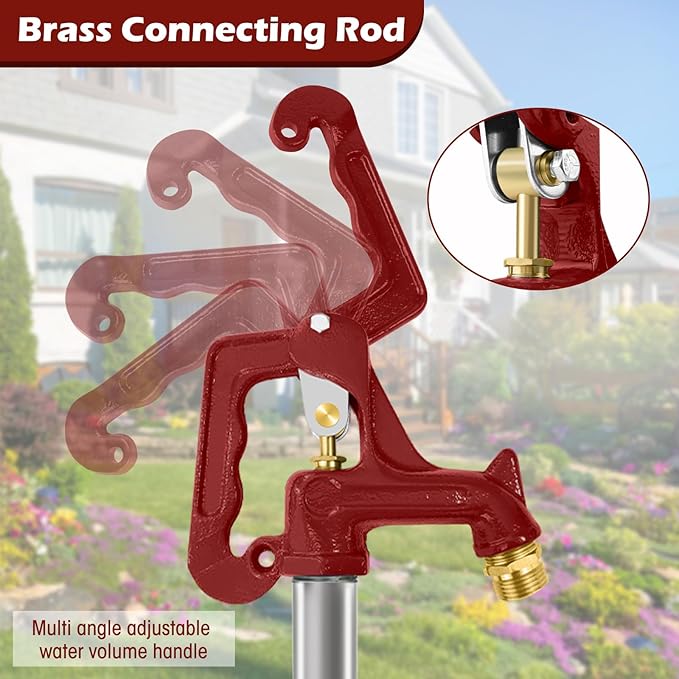 Frost Proof Yard Hydrant, Frost Free Outdoor Faucet Freeze Proof Hydrant for Yard Garden Farm Pasture Irrigation, Water Faucet 3/4" Pipe Connection,4.25ft Total Length 2’ Bury Depth