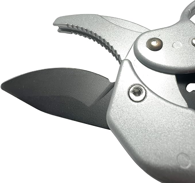 Ratchet Anvil Pruning Shears,Anvil Pruner For Gardening,Hand Pruners for Tree trimming,Carbon Steel Garden clippers, Garden Shear, Pruning Shear,Heavy Duty ratchet shears for Hardy branches,deadwoods