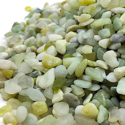 5 lbs Jade Pebbles for Indoor Plants,1/4 inch Polished Gravel Rocks for Plants, Succulents, Cactus, Vases, Terrarium, Fish Tank and Outdoor Gardening