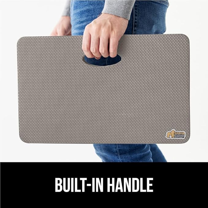 Gorilla Grip Extra Thick Kneeling Pad, Supportive Soft Foam Cushioning for Knee, Water Resistant Construction for Gardening, Bathing Baby, Workout Supplies, Lightweight, Garden Work Gifts