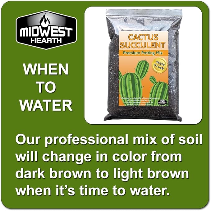 Cactus Succulent Natural Potting Soil Mix (Made in USA) (8 Dry Quarts)