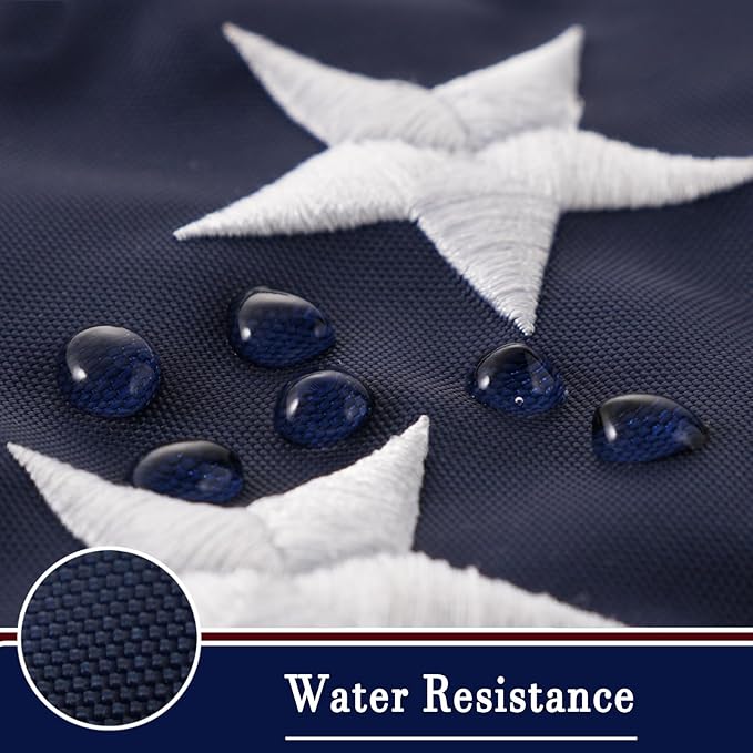 AZCOVER American Flag 15x25 FT Luxury Us Flag for Outside Made in USA Heavy Duty Nylon American Flags for Outdoor with Embroidered Stars Sewn Stipes and Brass Grommets All Weather Lasting United