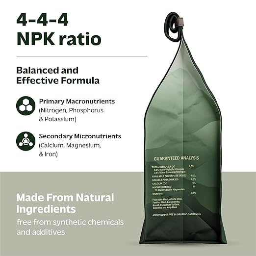 Organic All Purpose Fertilizer - Natural Herb, Vegetable & Tomato Fertilizer - Kelp & Alfalfa Meal for Strong & Healthy Plants & Soil - 2lbs