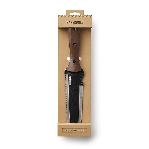 Barebones Hori Hori Classic - Garden Knife - Heat-Tempered Stainless Steel Blade and Walnut Handle