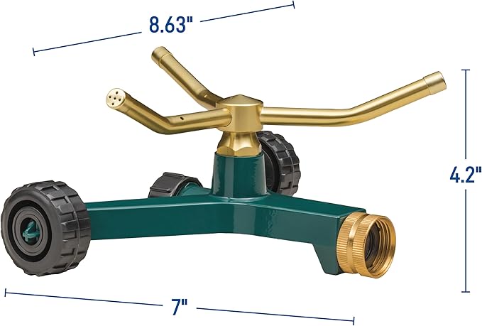 3-Arm Metal Sprinkler with Wheel Base (3-Arm Sprinkler)