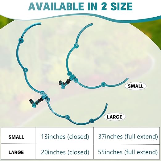 2Pcs 360° Tree Water System Tree Watering Ring 13 Inch Circle Sprinkler and Irrigation System Targeted Water with Y Hose Splitter for New Tree Outdoor Plants Raised Garden Beds Shrubs (Green, Small)