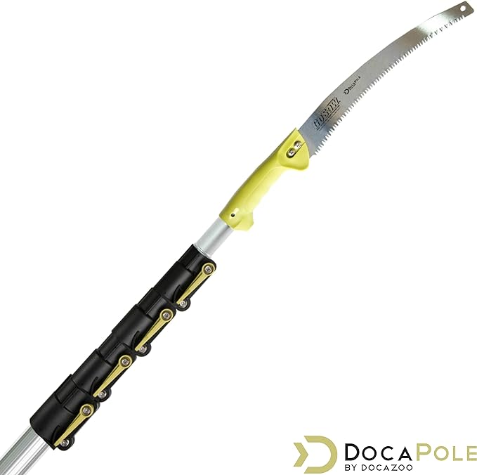 DOCA Pole Saw for Tree Trimming – Head Only (No Pole) - Extendable Tree Trimmer, Telescoping Extension Pole & GoSaw for Branches Under 2 Inches