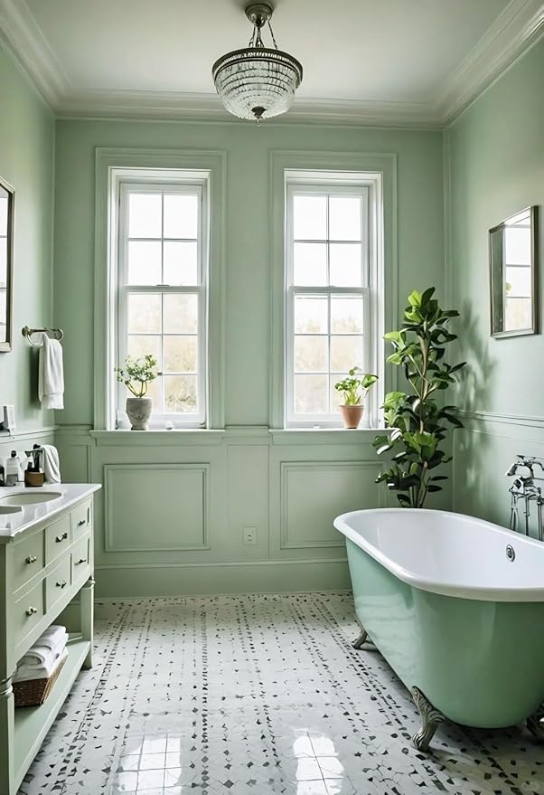 Dimoon 787''x17.7'' Green Peel and Stick Wallpaper Contact Paper Modern Self Adhesive Wall Paper Removable Renter Friendly Textured Solid Color Shelf Cabinet Vinyl Roll (787''x17.7'',Light Green)