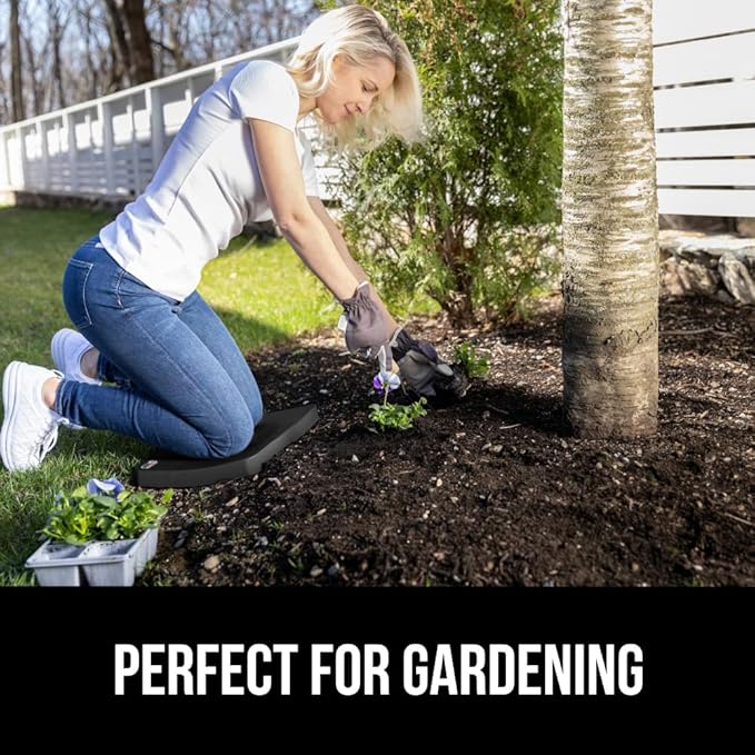 Gorilla Grip Extra Thick Kneeling Pad, Supportive Soft Foam Cushioning for Knee, Water Resistant Construction for Gardening, Bathing Baby, Workout Supplies, Lightweight, Garden Work Gifts