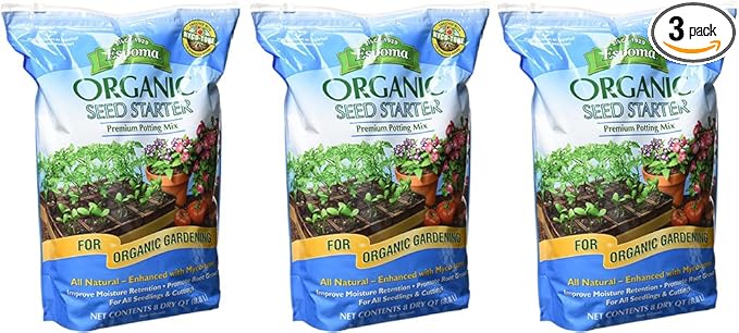 Espoma Organic CCyea Seed Starter, 8 Quart (3 Pack)