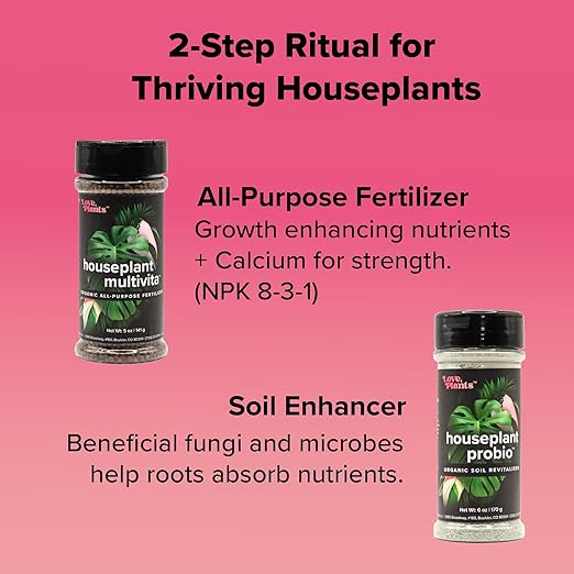 Tropical Houseplant Care Kit – Complete Indoor Plant Health Set with Fertilizer, Probiotic Soil Inoculant, Plant Mister, and Extendable Duster
