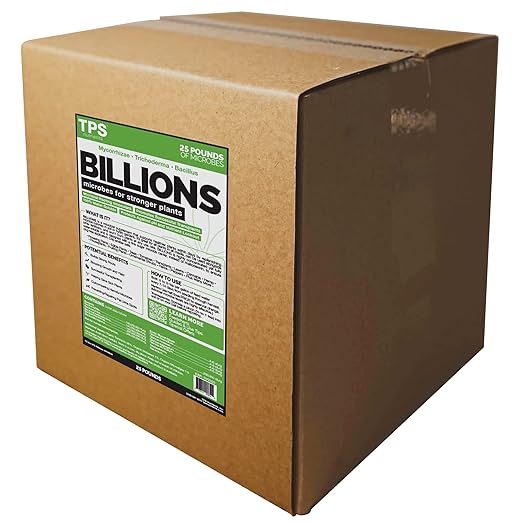 TPS NUTRIENTS Billions Concentrated Microbial Root Enhancer, 100% Water-Soluble with Mycorrhizae, Bacteria and Trichoderma, 25 Pound
