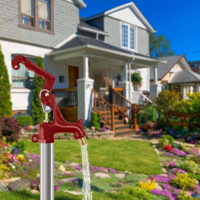 Frost Proof Yard Hydrant Frost Free Outdoor Faucet Freeze Proof Hydrant for Yard Garden Farm Pasture Irrigation,3/4" Water Faucet Pipe Connection,3.25ft Total Length 1’ Bury Depth No Lead