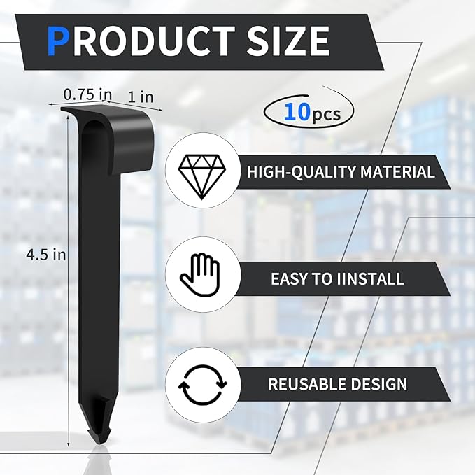 100PCS 1/2 Inch Irrigation Tubing Hold Down Anchor Stakes Irrigation Drip Support Hold Stakes Irrigation Tubing Stakes Drip Irrigation Stakes 3/4 x 4.33 Inch Drip Tubing Greenhouse, Garden