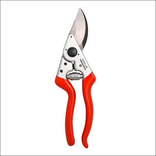 Corona BP 6360 Forged Steel Aluminum Handles Angled Bypass Hand Pruner - 1 inch Cut Capacity Stem and Branch Garden Shears, Red