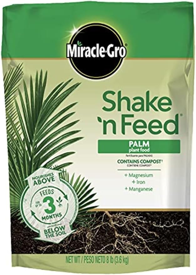 Miracle-Gro Shake 'N Feed Palm Plant Food, 8 lb., Feeds up to 3 Months