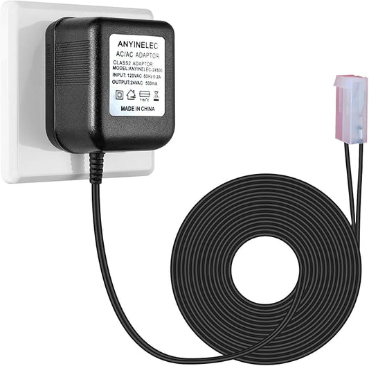 for Rain Bird SST Series Indoor Irrigation Timers 24V AC Power Adapter Transformer Compatible Sprinkler System,Indoor Irrigation Timers（9.8 FT Cable）