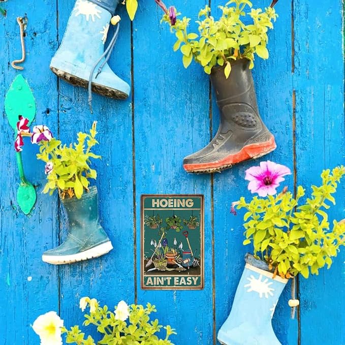 Artlunar Funny Garden Sign Outside Decor Gift For Gardener, 12" x 8" (980)