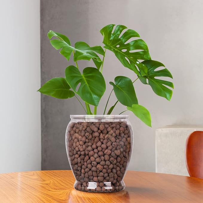 GASPRO 10lb LECA Expanded Clay Pebbles for Plants, Hydroponics, Aquaponics, 100% Natural Leca Balls for Soil Root Development, Orchid Potting Mix, Drainage and Reusable, 4-16mm