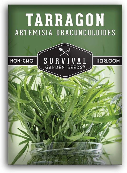 Survival Garden Seeds - Russian Tarragon Seed for Planting - Packet with Instructions to Plant and Grow Big Flowering Herbs in Your Home Vegetable Garden - Non-GMO Heirloom Variety