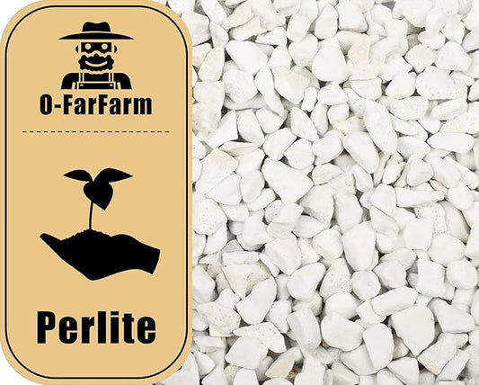 Chunky Perlite Bulk, Horticultural Pearlite Coarse Perlite for Plants Indoor, Additive Conditioner Mix, Improve Drainage and Ventilation, Help Root Growth(5-10mm, 1qt)