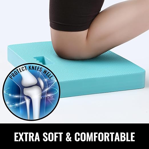 NETANY Extra Thick Kneeling Pad for Gardening, Comfortable Knee Pad Cushion, Extra Large Foam Kneeler Mat for Gardening, Baby Bath, Workout, Exercise & Yoga, Mechanic, 17.8 x 11 x 1.5 in, Turquoise
