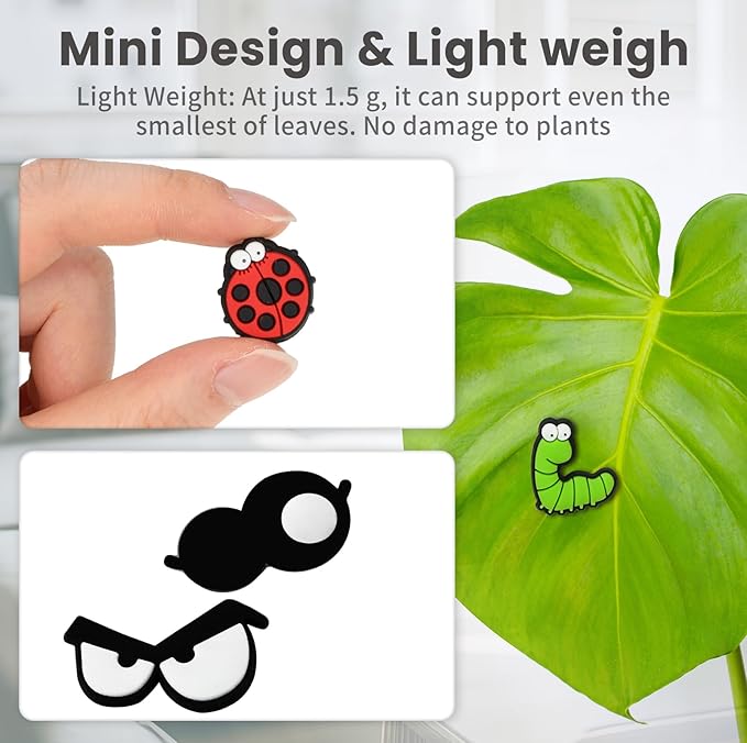 Plant Magnets for Potted Plants, 12pcs Plant Decorations Plant Magnet Eyes Fun Face Plant Charms for Plant Lovers Friends Unique Gifts, Indoor Outdoor Office Plants Accessories