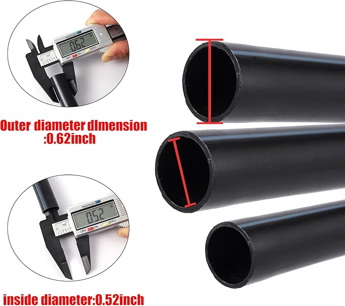 Barbed Tee 1/2 Inch to 1/4 Inch Irrigation Tube Fittings for (1/2'' ID x 0.60''-0.63'' OD) 16mm Drip Tubing Anti-Drop Barbed Connectors,4-Way-20 Pcs