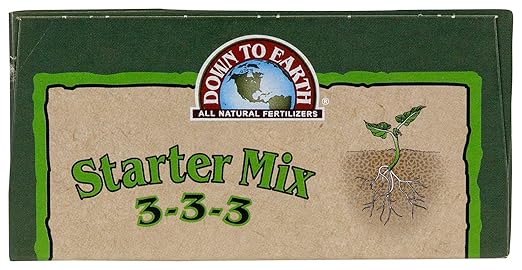 Down to Earth Organic All Natural Starter Fertilizer Mix 3-3-3, 5 lb