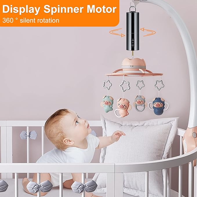 4 Pack Wind Spinner Motor Hanging Display Motor Battery Operated 20 RPM Rotating Motor Multi-Purposes for Wind Spinner Mobile Yard Decor Hanging Ornament Outdoor Sculptures-Medium Speed (4 Pcs Black)