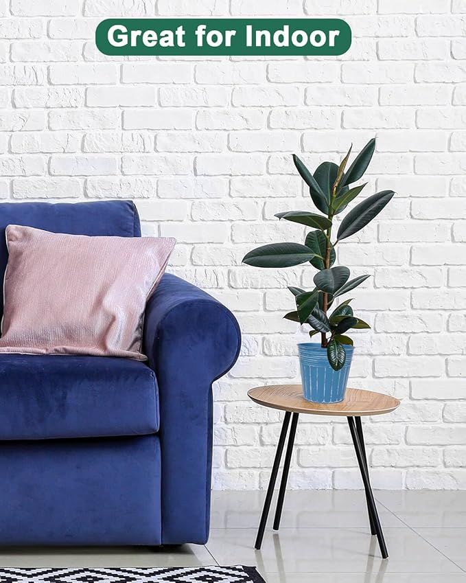 vensovo 5 Inches Blue Metal Rustic Flower Pots - 6 Pcs Small Galvanized Planters with Drainage Hole and Rubber Plug, Rustproof Tin Bucket Plant Pot Farmhouse Vintage Style for Decor