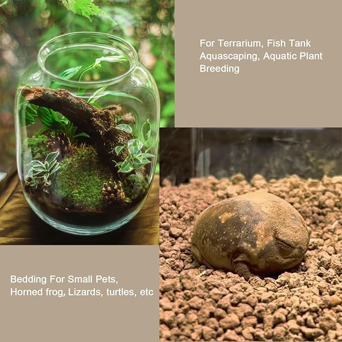 Akadama Bonsai Soil 5lbs Horticultural Potting Soil Amendment Cacti Succulent Plant Soil, Prevent Over Water, Provides Optimal Water Retention, Fast Drainage