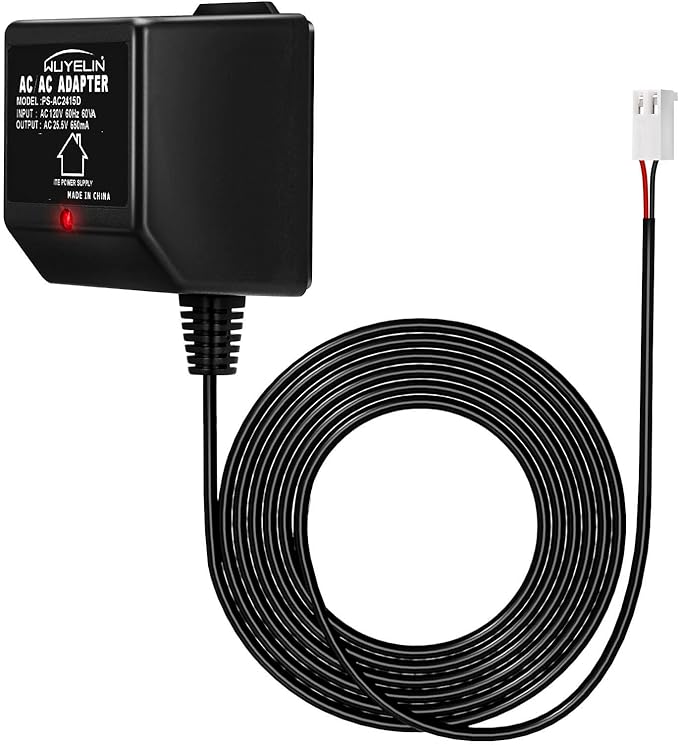 25.5V AC 650mA Sprinkler Timer Power Adapter，Replacement Transformer Compatible Rain Bird UT1 SST Series, Indoor Irrigation Timers，24V Sprinkler System Power Supply Transformer