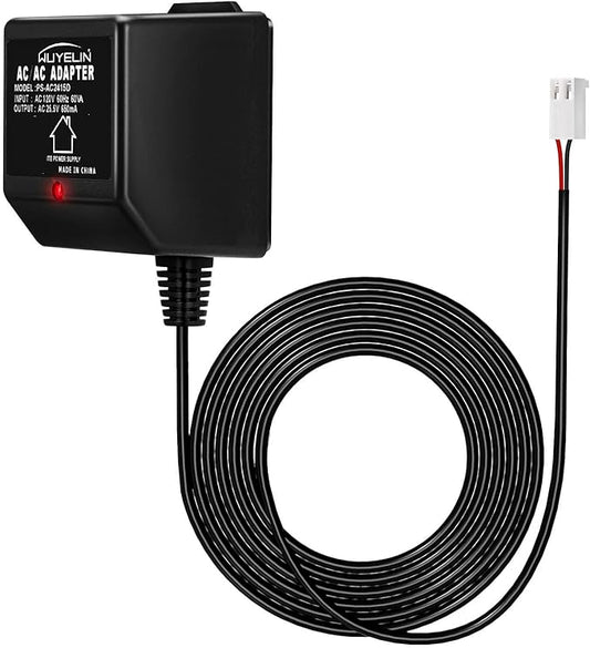 25.5V AC 650mA Sprinkler Timer Power Adapter，Replacement Transformer Compatible Rain Bird UT1 SST Series, Indoor Irrigation Timers，24V Sprinkler System Power Supply Transformer