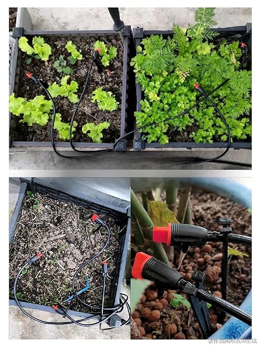 Drip Emitters for 1/4" Drip Irrigation Tubing,Garden Irrigation Dripper, Irrigation Drip Emitters Adjustable Water Flow Drippers Garden Succulent Watering Dripper Sprinkler for (4-7mm) Hose (30)