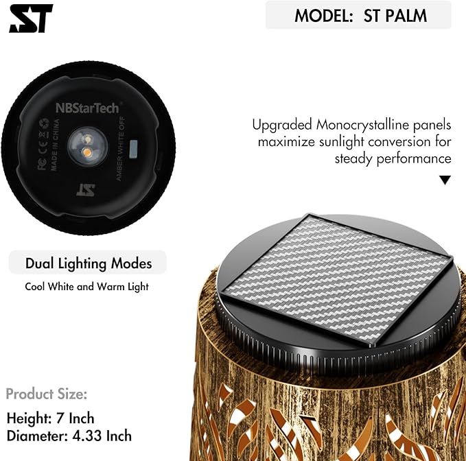 Outdoor Solar Lanterns, Garden Decor, Yard Decorations Outdoor , Gifts for Women Mom Grandma, Waterproof Hanging Lanterns, Decoration for Yard Patio Path Porch