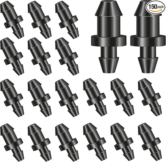 150 Pieces Drip Irrigation End Plugs Coolrunner Goof Plugs for Drip Irrigation Black Plug Drip Irrigation Tube End Closure Irrigation Garden Lawn Supplies