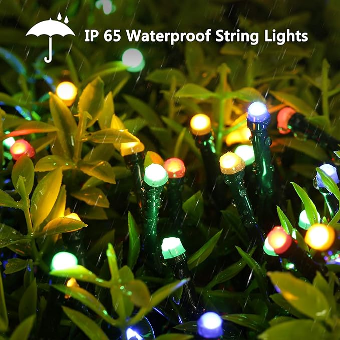 114ft Christmas String Lights Outdoor, 300 LED Christmas Lights Connectable with Timer, 8 Modes Multicolor Christmas Tree Lights Fairy Twinkle Lights for Indoor Outdoor Xmas Decorations